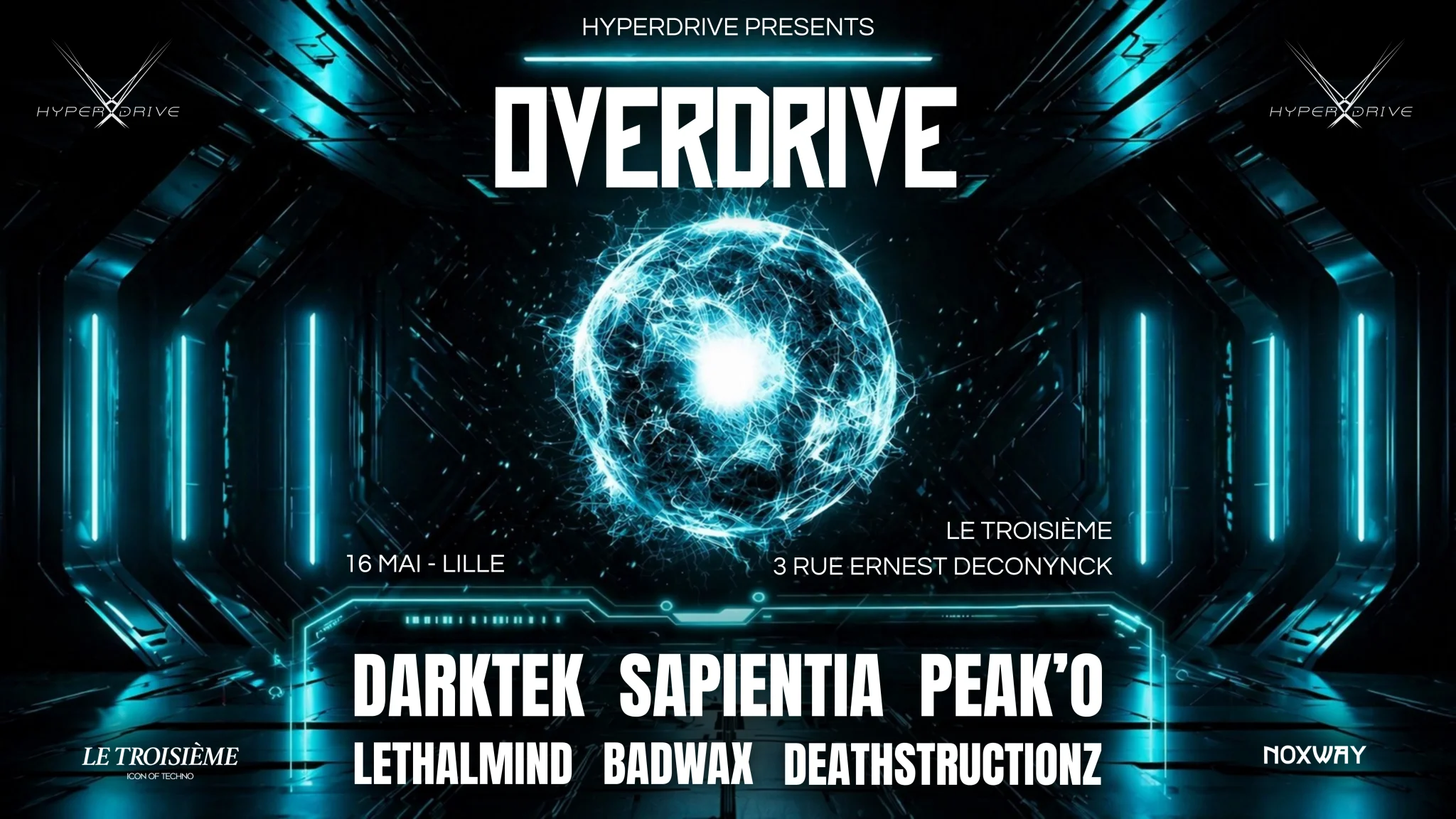 OVERDRIVE invit DARKTEK SAPIENTIA by HYPERDRIVE